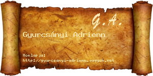 Gyurcsányi Adrienn névjegykártya