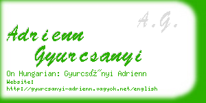 adrienn gyurcsanyi business card